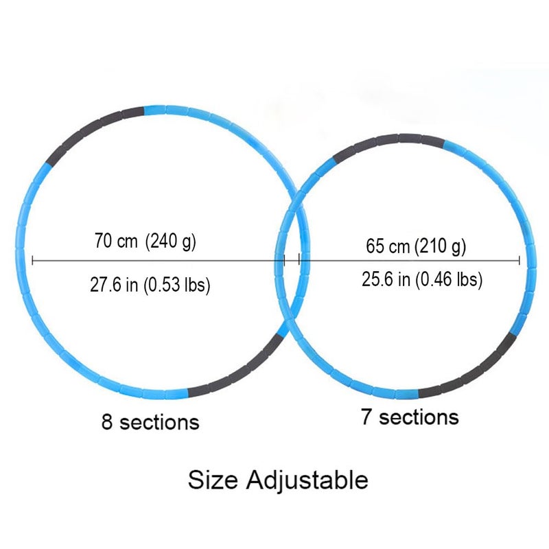 BOHS Kids Fitness Hoop - Weight & Size Adjustable- Body Building Plastic Children Gymnastics Toys - Diameter 26.5 Inches - Image 3